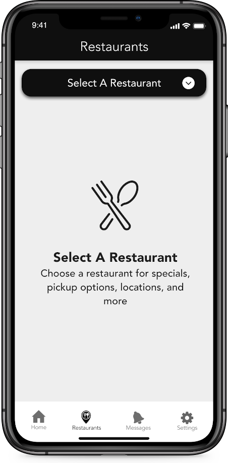 restaurant selector